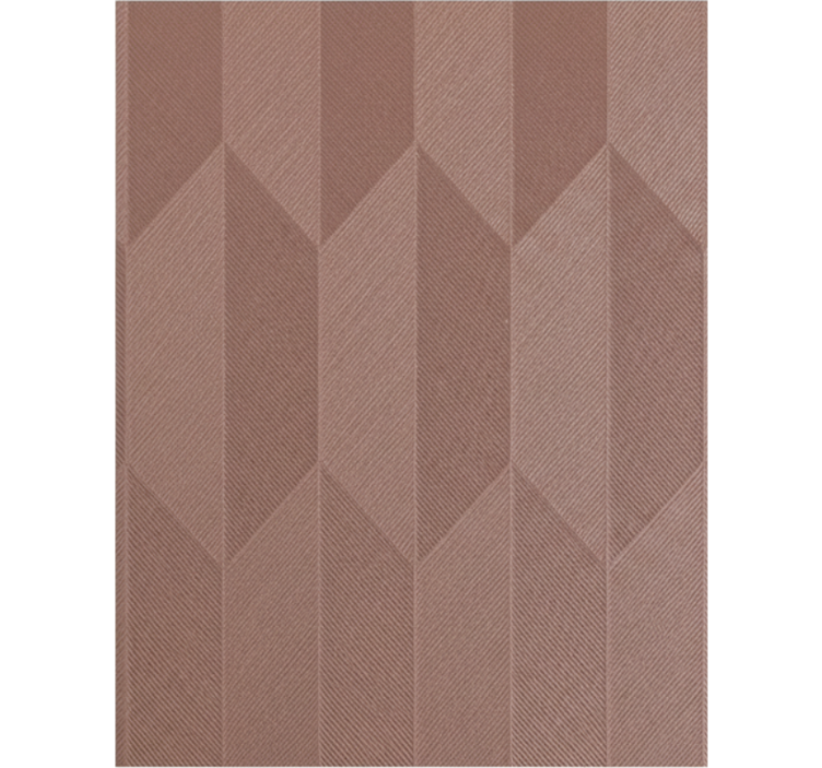 Living room wallpaper geometric mauve chevron - TenStickers