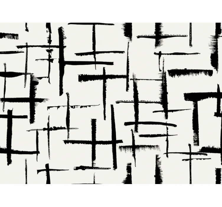 Living room wallpaper faux white brick design - TenStickers