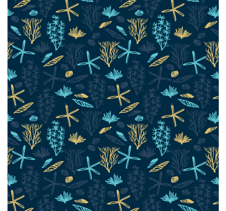 Bedroom wallpaper colorful ocean floor design - TenStickers