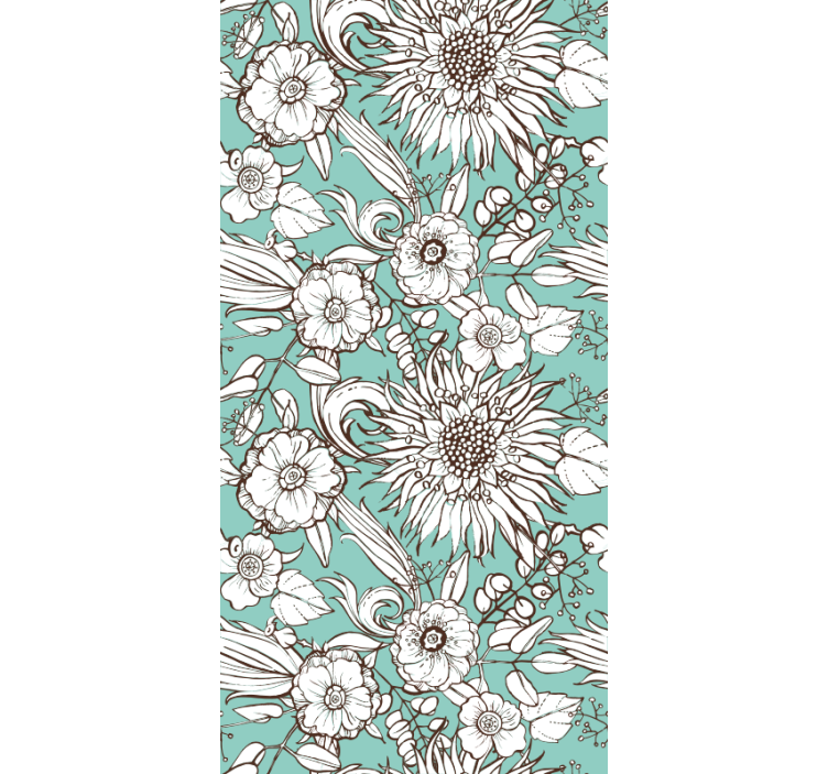 Bedroom wallpaper sunflower design - TenStickers