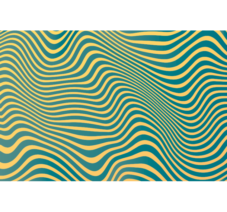 Retro lines bedroom wallpaper - TenStickers