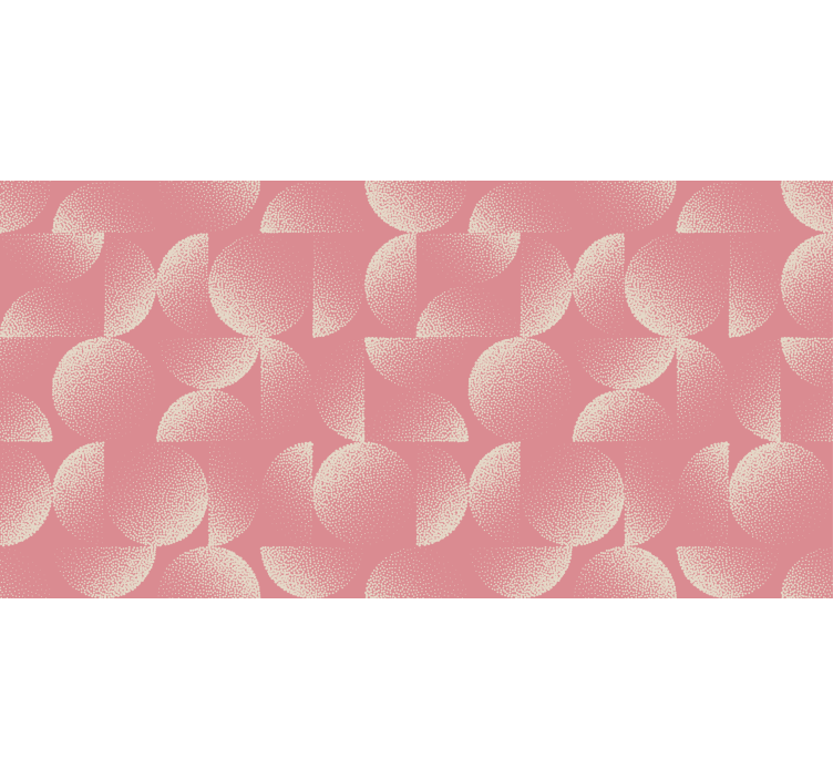 Pastel half circles bedroom wallpaper - TenStickers