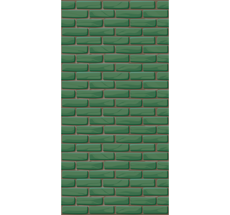 Ornamental wallpaper with bricks texture - TenStickers
