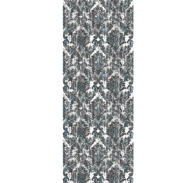 Ornamental wallpaper old grey tones small pattern - TenStickers