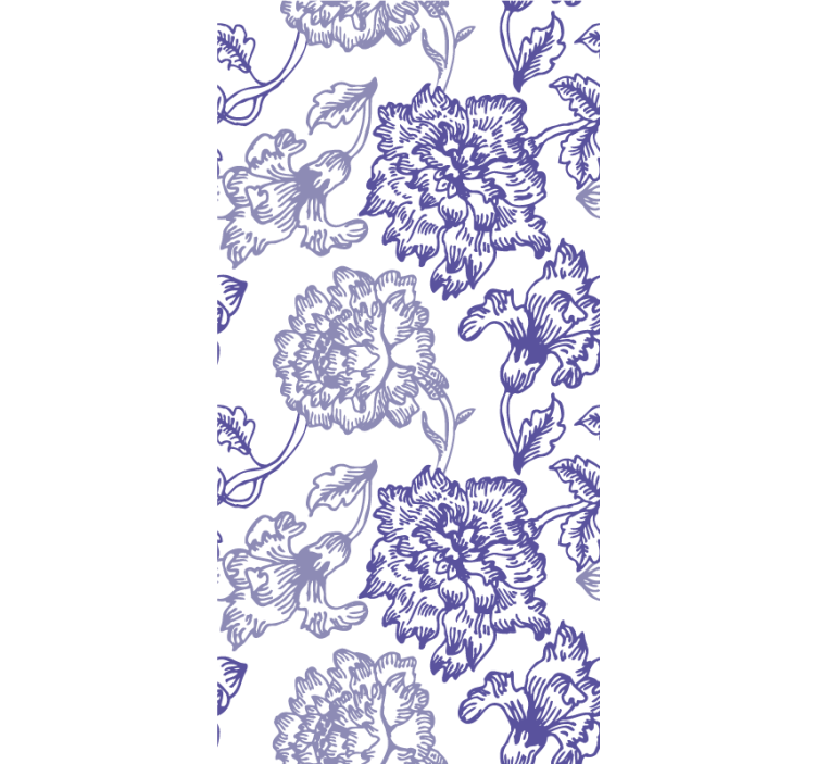 Ornamental wallpaper with elegant floral designs - TenStickers