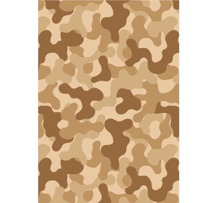 Ornamental wallpaper abstract camouflage design - TenStickers