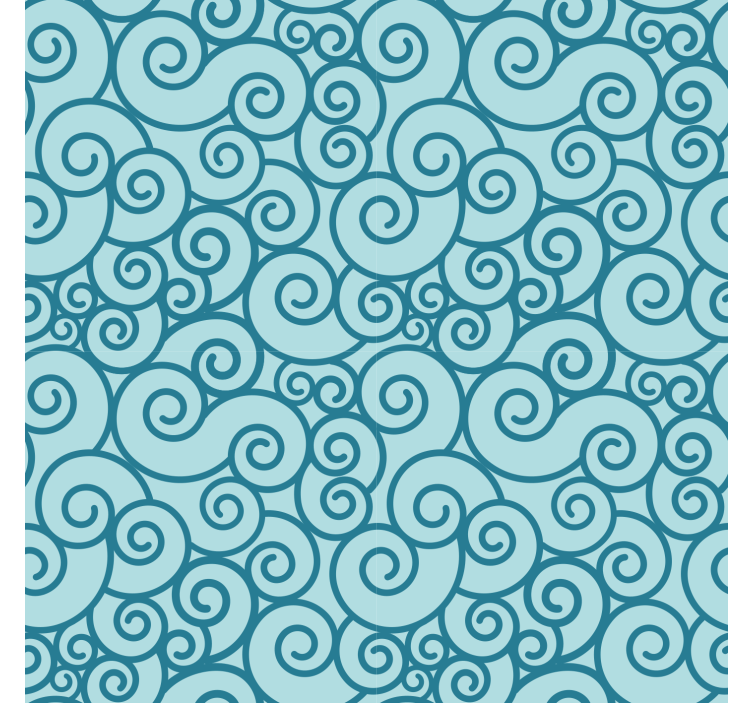 Ornamental wallpaper with swirly pattern design - TenStickers