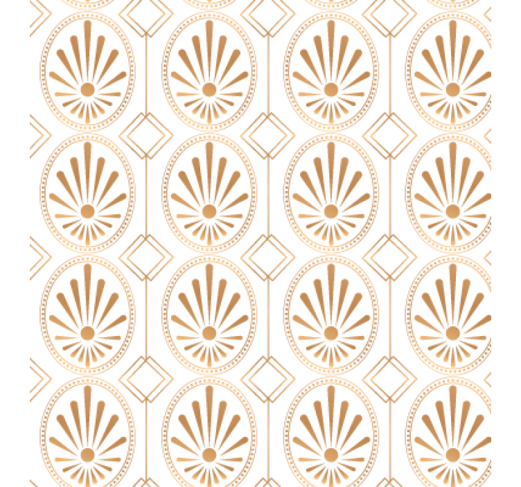 Texture pattern wallpaper modern art white and gold - TenStickers