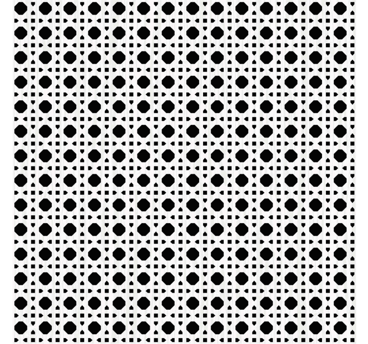 Texture pattern wallpaper in black and white caning - TenStickers