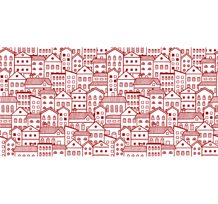 Texture pattern wallpaper modern city comic style - TenStickers