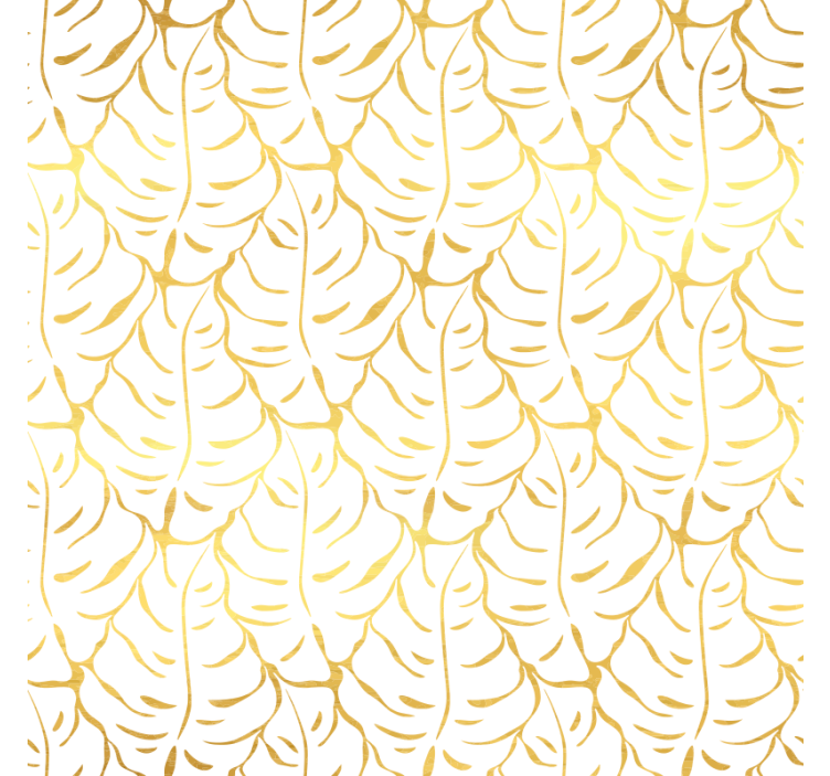 Bedroom wallpaper with elegant tropical leaves - TenStickers
