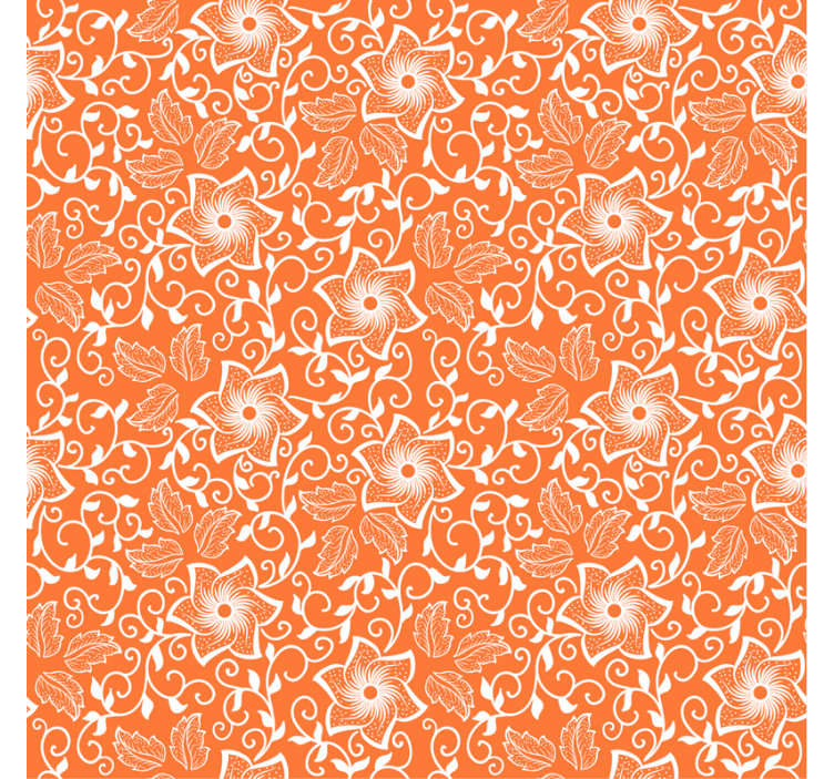 Bedroom wallpaper floral motif design - TenStickers