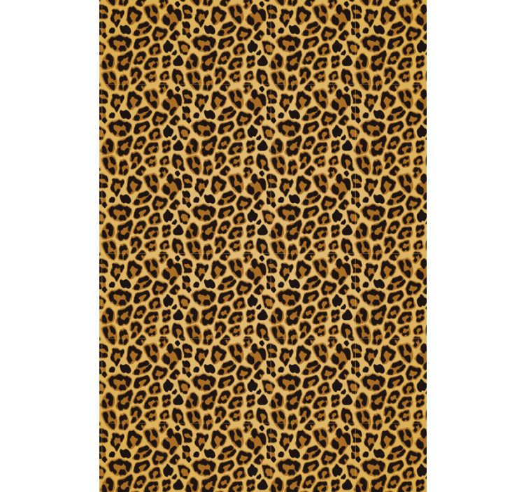 Animal wallpaper leopard print area accent - TenStickers