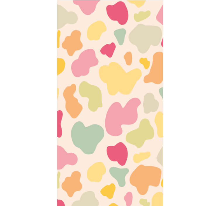 Animal wallpaper rainbow cow print - TenStickers