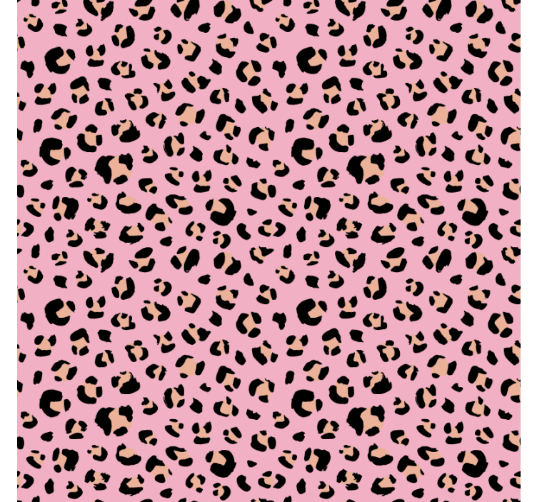 Animal wallpaper black and pink leopard design - TenStickers