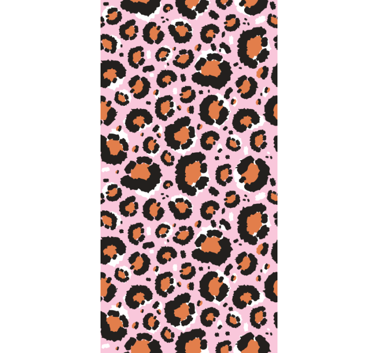 Animal wallpaper pink leopard design - TenStickers