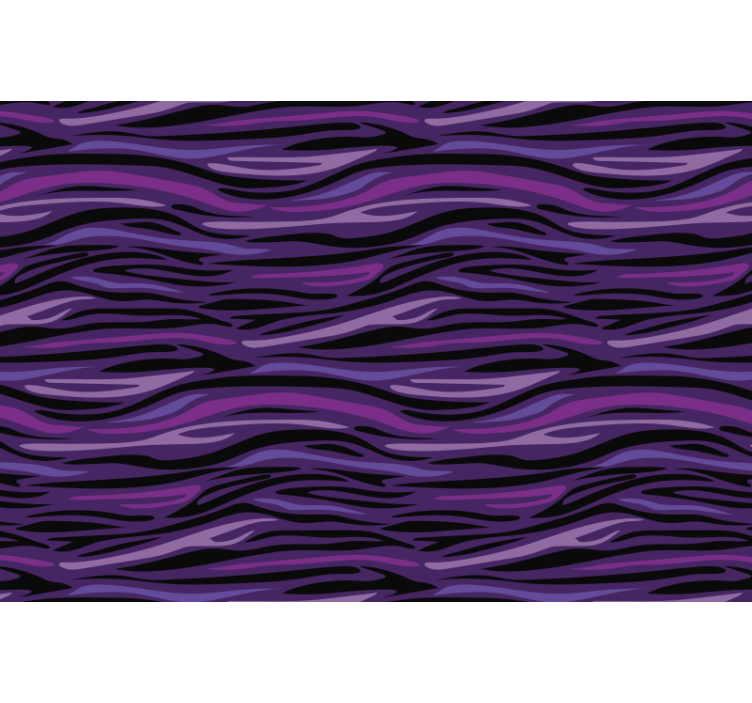 Animal wallpaper in purple wave pattern - TenStickers