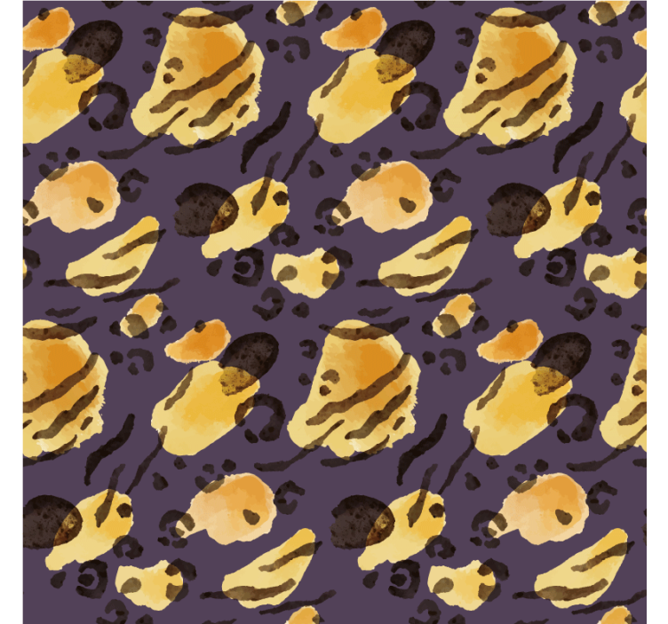 Animal wallpaper aquarella tiger spots - TenStickers