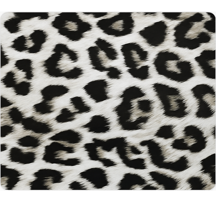 Animal wallpaper white leopard print - TenStickers