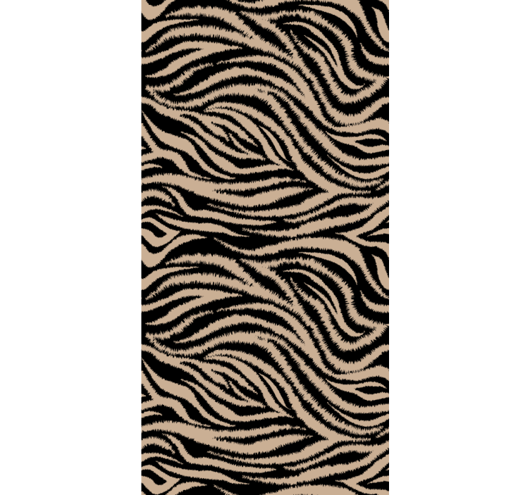 Animal wallpaper zebra striped design - TenStickers