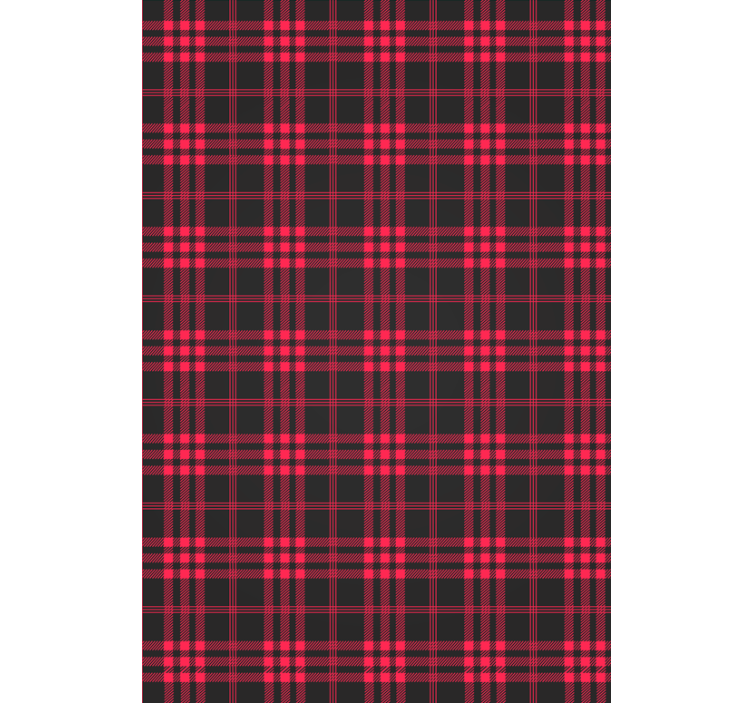 Christmas wallpaper in christmas tartan pattern - TenStickers