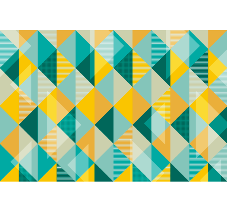 Office wallpaper story of triangles - TenStickers