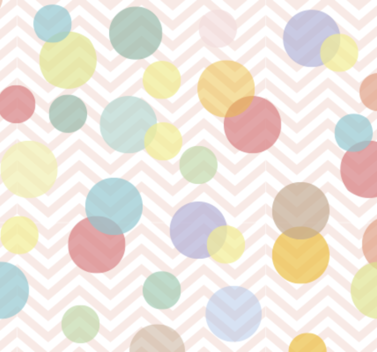 Office wallpaper colorful polka dot chevron - TenStickers