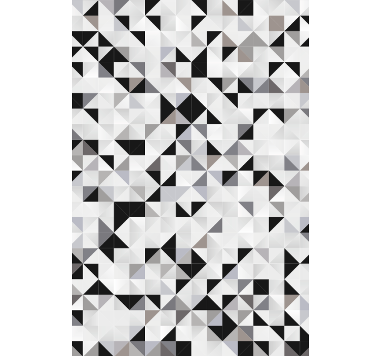 Office wallpaper gray triangles mosaic - TenStickers