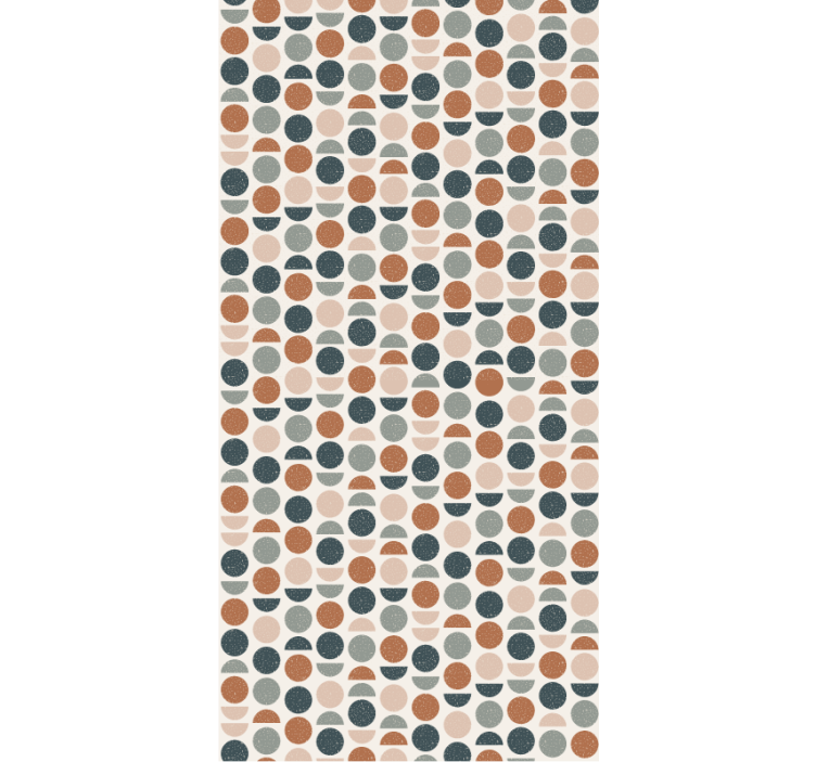 Office wallpaper semi circles pattern - TenStickers