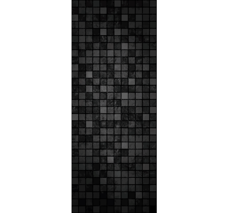 Office wallpaper black squares design - TenStickers