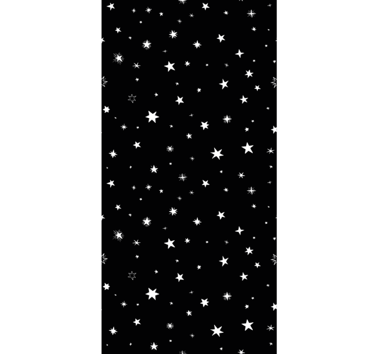 Office wallpaper black and white star patterns - TenStickers