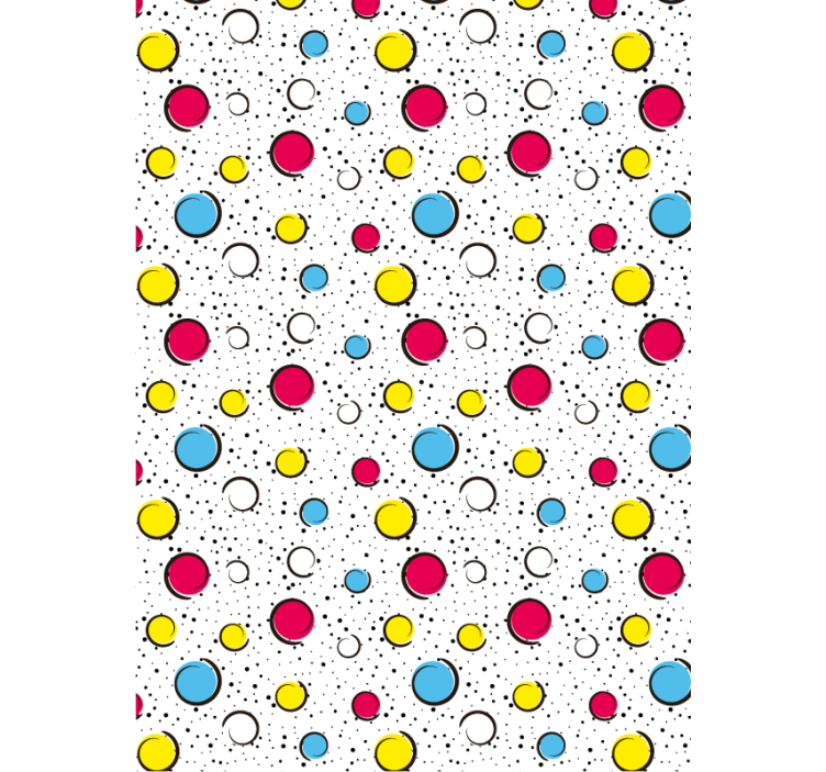 Hallway wallpaper in multicolored dots - TenStickers