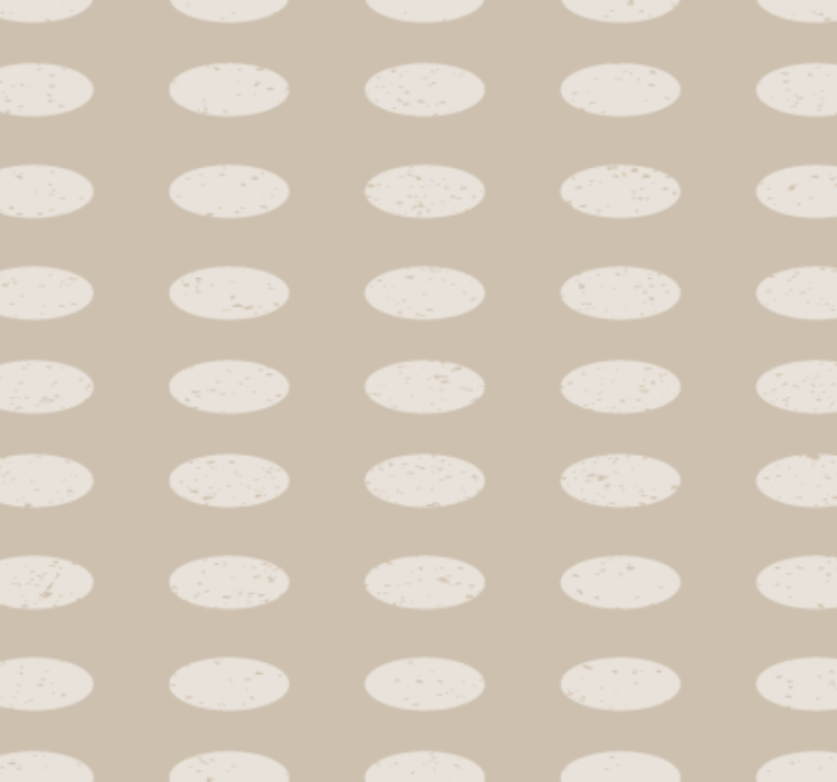 Hallway wallpaper geometric white circle design - TenStickers