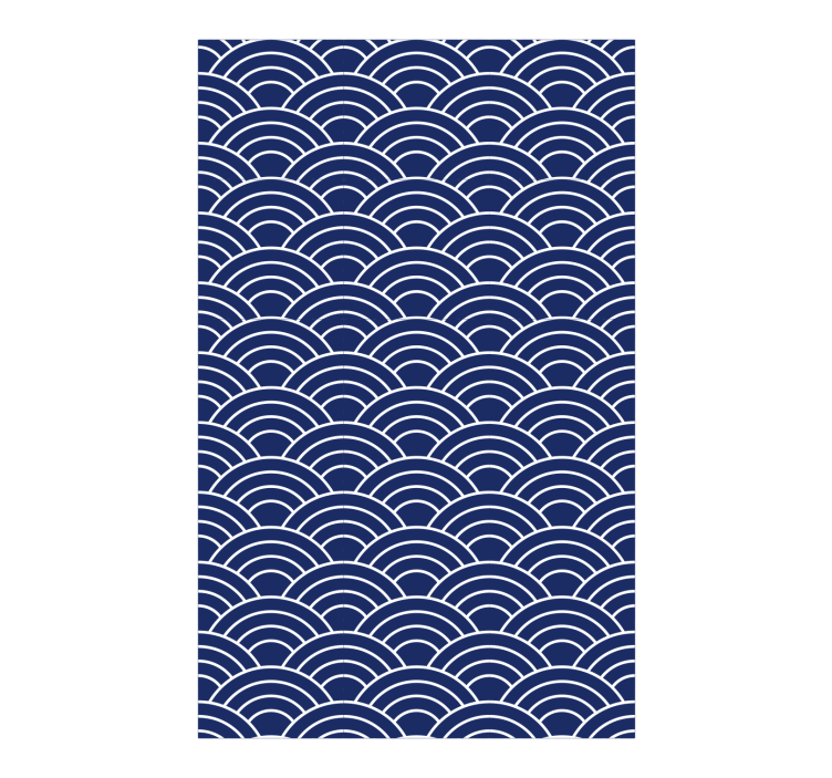 Geometric wallpaper wavy lines pattern - TenStickers