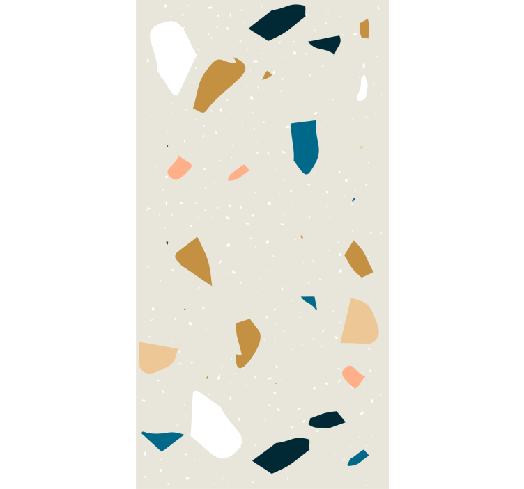 Geometric wallpaper terrazzo splash - TenStickers