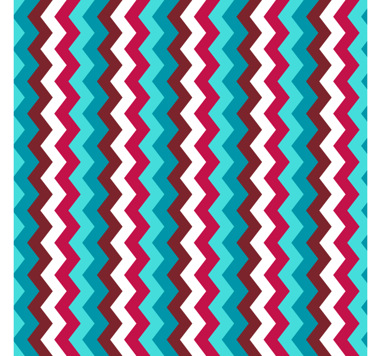 Geometric wallpaper zigzag wave design - TenStickers