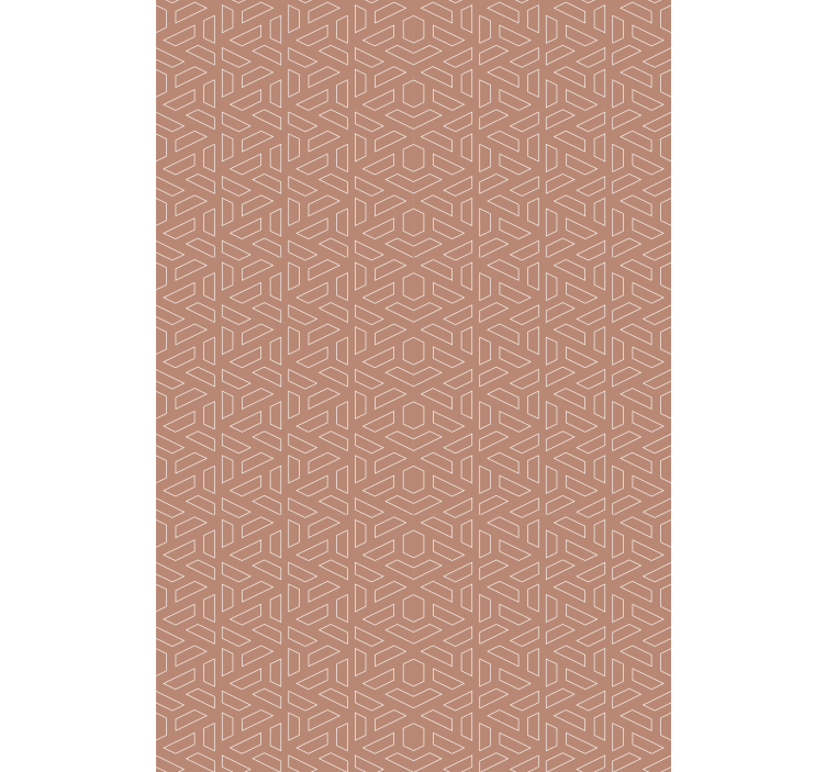 Geometric wallpaper stylish brown design - TenStickers