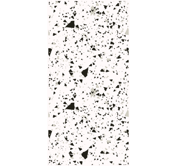 Textured wallpaper in gray, white, and black terrazzo - TenStickers