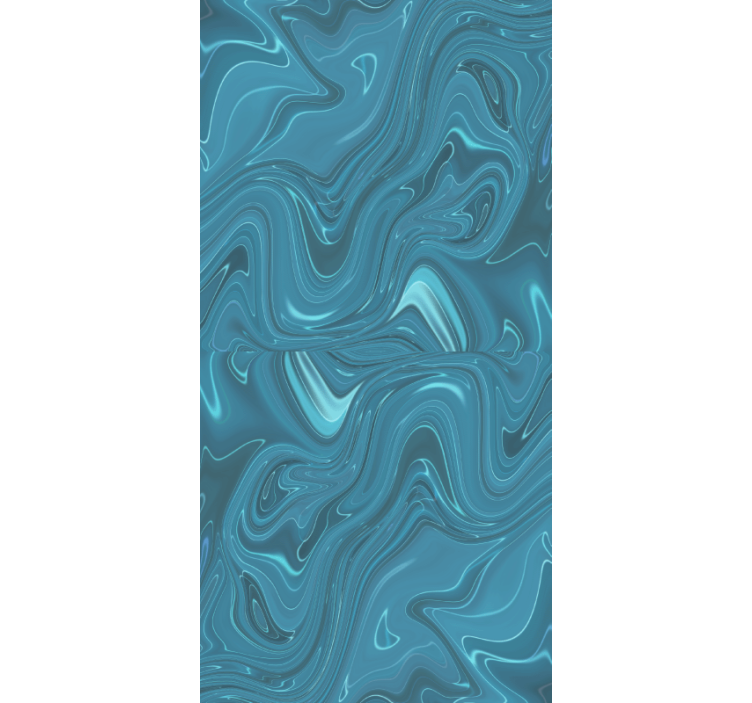 Marble wallpaper in swirling ocean hues - TenStickers
