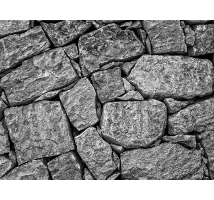 Stone wallpaper with irregular stone texture - TenStickers