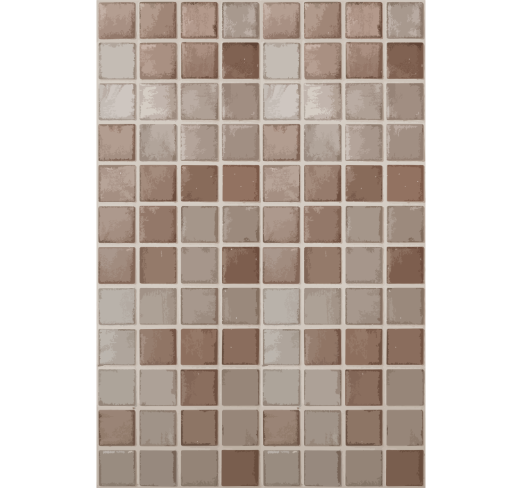 Tile wallpaper ceramic squares design - TenStickers