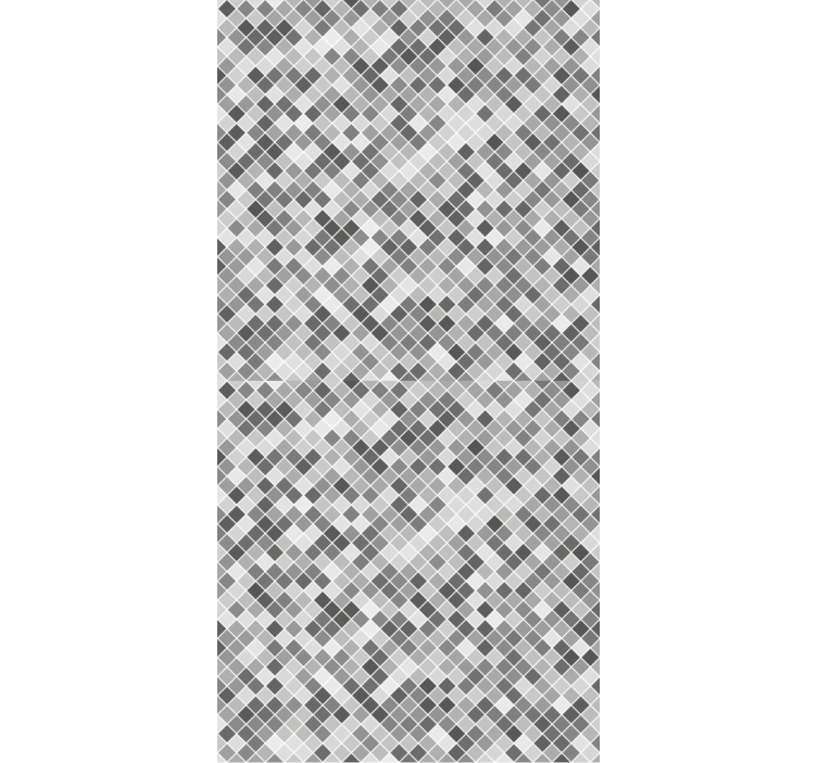 Tile wallpaper gray tones squared pattern - TenStickers