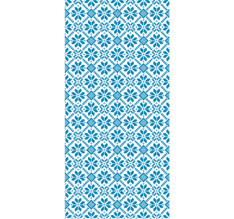 Tile wallpaper blue tile pattern - TenStickers