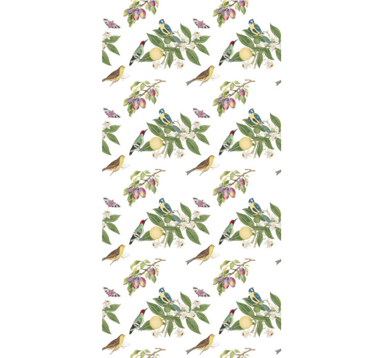 Kids wallpaper fruit thieves in nature - TenStickers