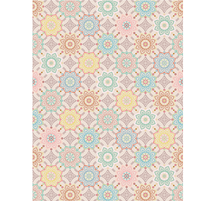 Hallway wallpaper original granny chic - TenStickers