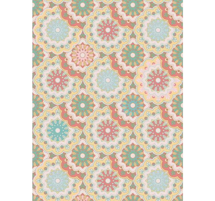 Hallway wallpaper fabric "granny chic" - TenStickers