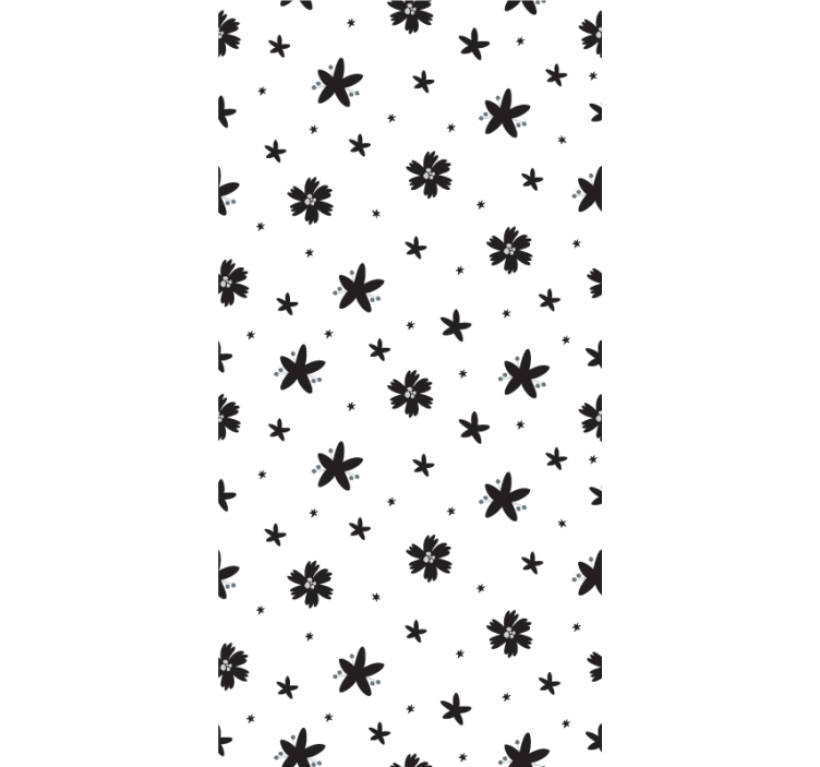 Hallway wallpaper in monochrome design - TenStickers