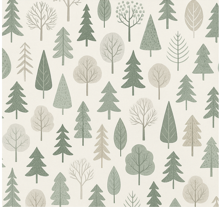 Scandinavian wallpaper calming scandinavian forest - TenStickers