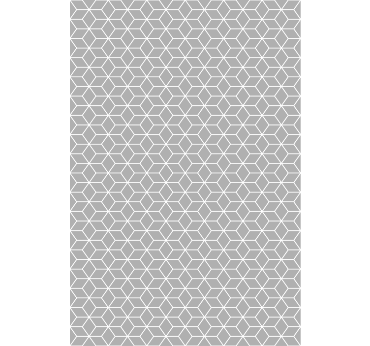 Texture pattern wallpaper in hexagonal grey design - TenStickers