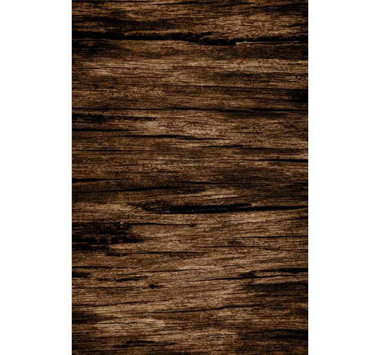 Rustic wallpaper striped dark brown - TenStickers
